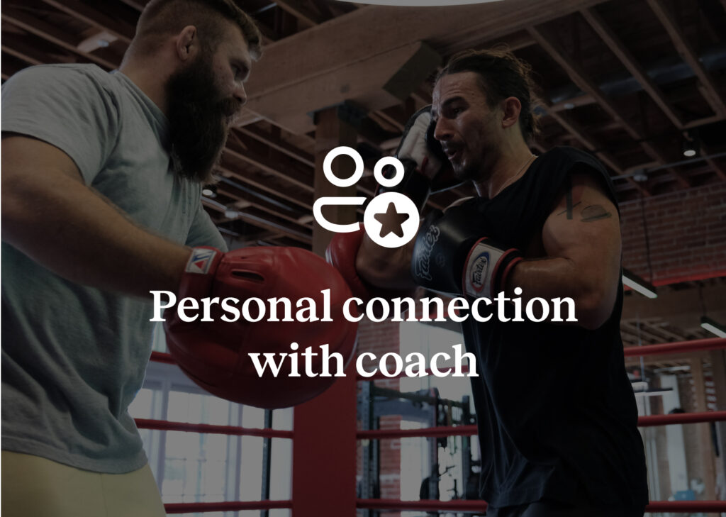 Personal connection with coach